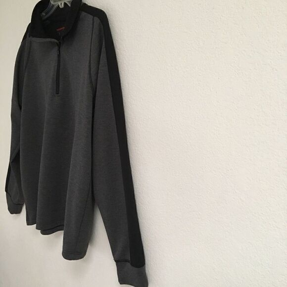 Hawke & Co. dark gray quarter zip sweatshirt L - Picture 3 of 7